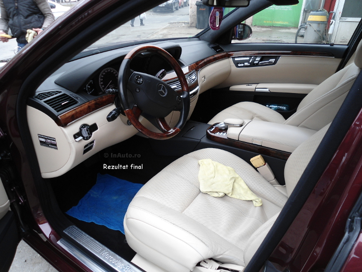 Detailing interior piele Mercedes