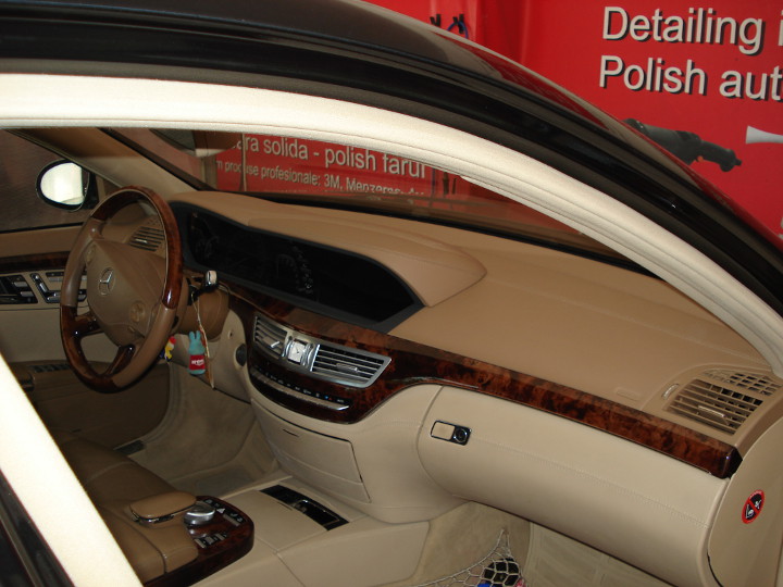 Interior auto detailing